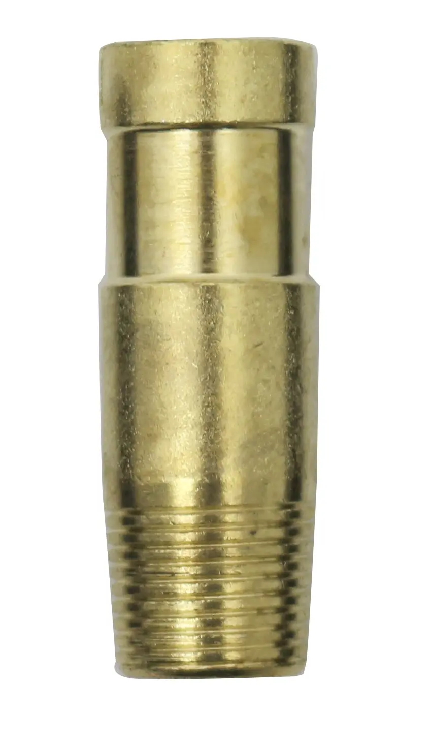 Steel Chrysler Intake Hose Fitting Short Style 3-8"X2" - Zinc 1