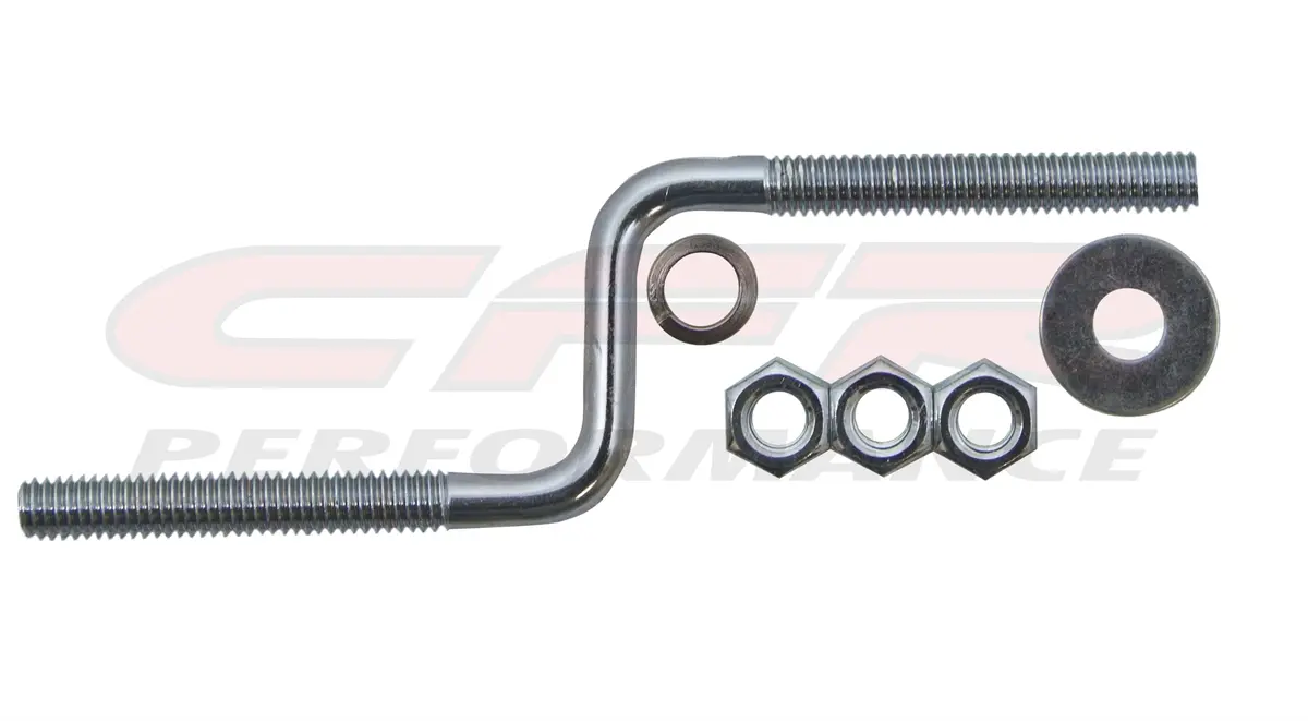 Steel Air Cleaner Stud & Nut (For Off Set Base) 5-16-18 X 6" Long - Silver 1