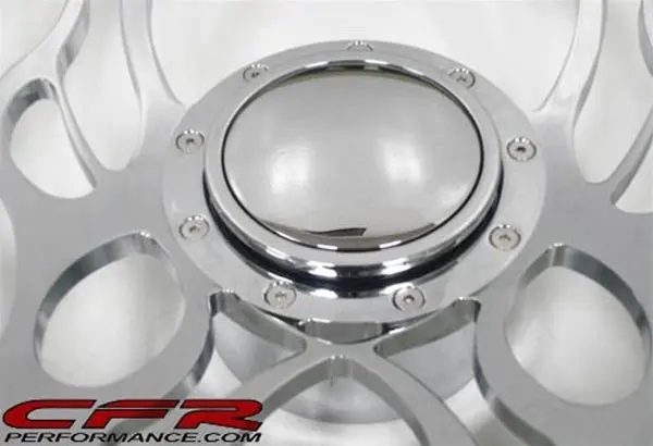 1967–1994 Chevy/Gm Smooth Chrome Aluminum Steering Wheel Horn Button – 9 Hole 1