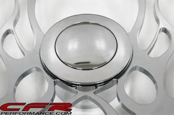 1967–1994 Chevy/Gm Smooth Chrome Aluminum Steering Wheel Horn Button – 9 Hole 1