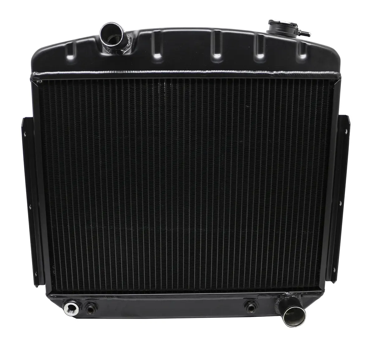 Cfr 55-57 Chevy Direct Fit Aluminum Radiator - Direct Replacement - Black 2