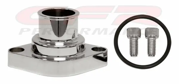 Aluminum Chevy Small Block Big Block Straight Thermostat Housing Water Neck - Polished 1