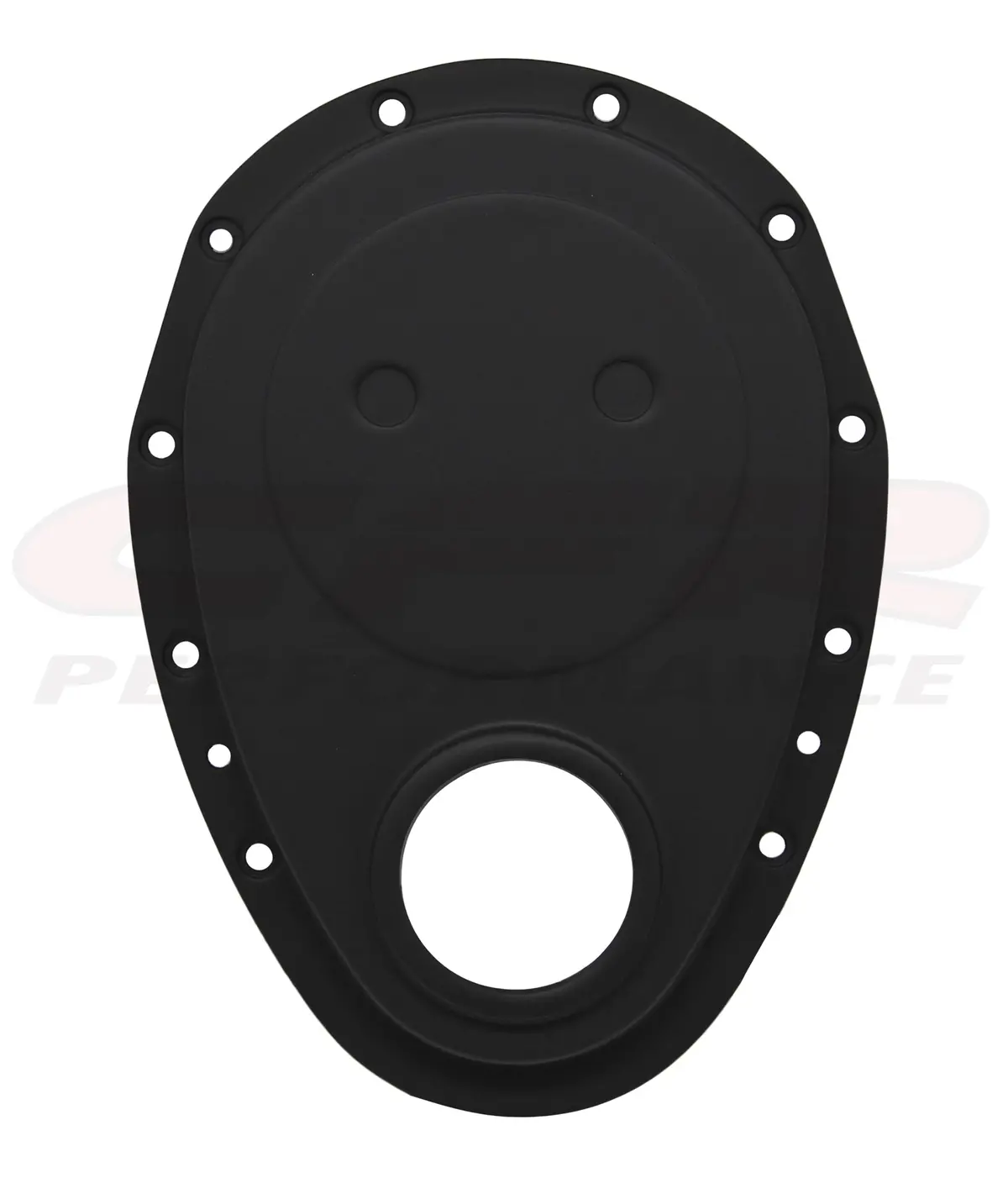 Aluminum Chevy Sb 283-305-327-350-400 Timing Chain Cover - Black 1