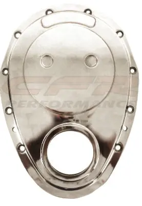 Aluminum Chevy Sb 283-305-327-350-400 Timing Chain Cover - Polished 1