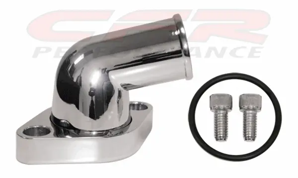 Chevy Small Block-Big Block Aluminum 15 Degree Swivel Water Neck - Polished 1