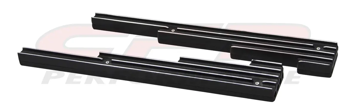 Aluminum Billet 9.5Mm Wire Loom Set Finned - Black 1