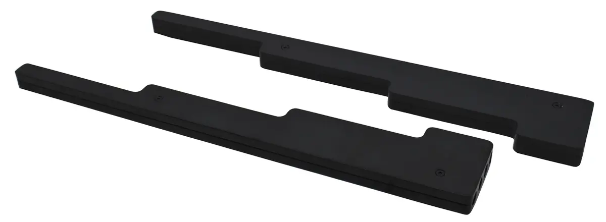 Smooth Black Billet Aluminum Wire Loom Set - Chevy-Ford-Mopar 1