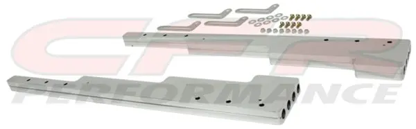Smooth Polished Billet Aluminum Wire Loom Set - Chevy-Ford-Mopar 1