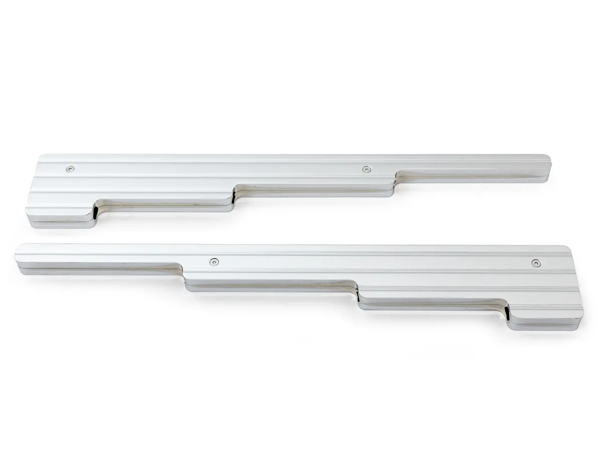 Ball Milled Chrome Billet Aluminum Wire Loom Set - Chevy-Ford-Mopar 2