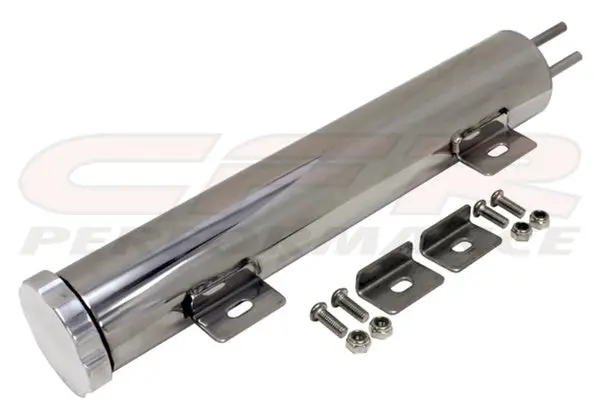 10" X 2" Stainless Steel Radiator Overflow Tank - Chevy-Ford-Mopar 1