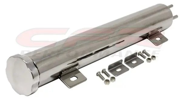 13" X 2" Stainless Steel Radiator Overflow Tank - Chevy-Ford-Mopar 1