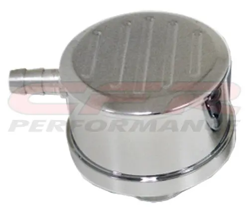 Chevy-Ford-Mopar Chrome Billet Aluminum Breather W- Pcv - Ball Milled 1