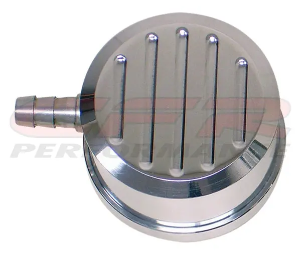 Chevy-Ford-Mopar Polished Billet Aluminum Breather W- Pcv - Ball Milled 1