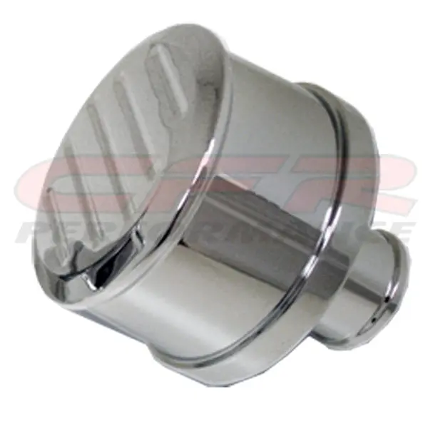 Chevy-Ford-Mopar Chrome Billet Aluminum Breather - Ball Milled 1