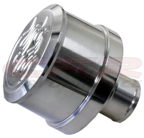 Chevy-Ford-Mopar Polished Billet Aluminum Breather - Flamed 1