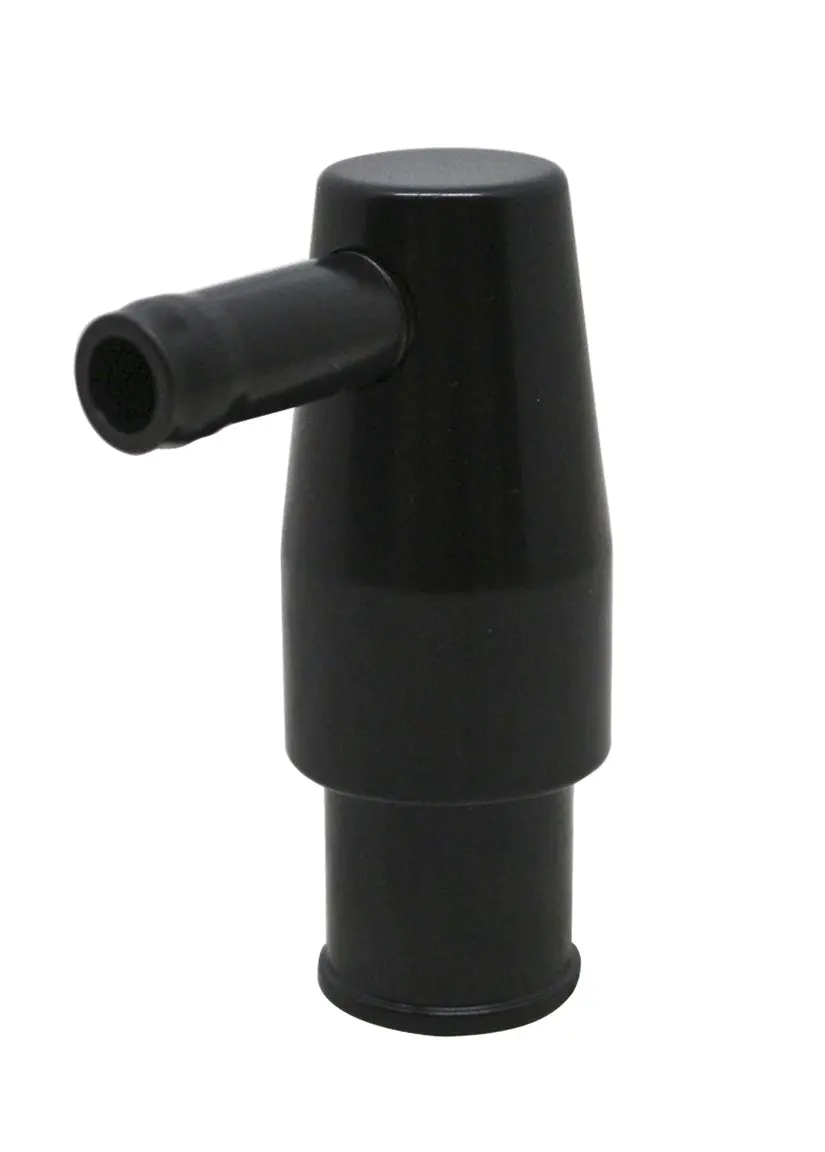 Aluminum Billet Pcv Valve W- 3-4" Hose Barb - Black 1