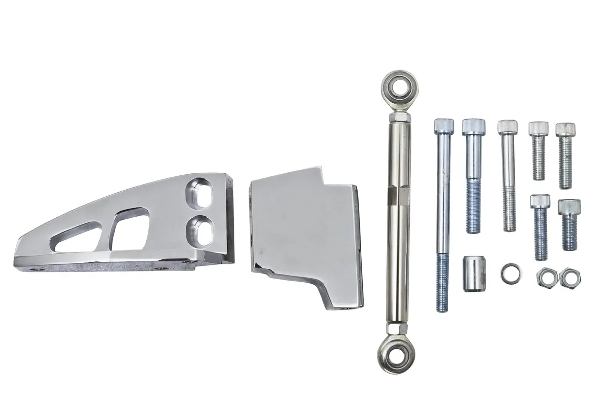 Billet Aluminum Chevy Sb Air Conditioning Bracket (Swp) - Chrome 1
