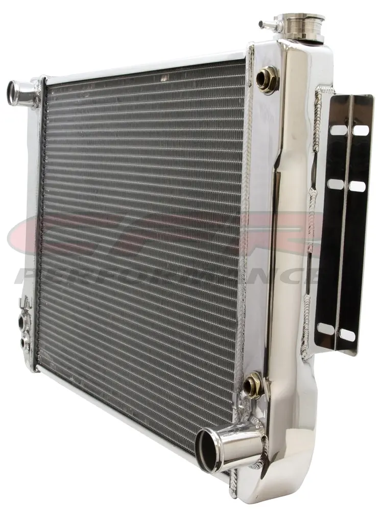 Cfr 1967-69 Chevy Camaro Direct Fit Aluminum Radiator W-At Cooler - Direct Replacement - Polished 1