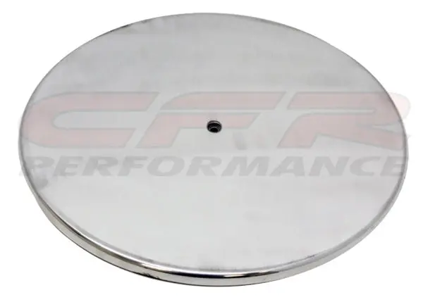 Chevy-Ford-Mopar 14" Round Aluminum Air Cleaner Top - Smooth -  Polished 1