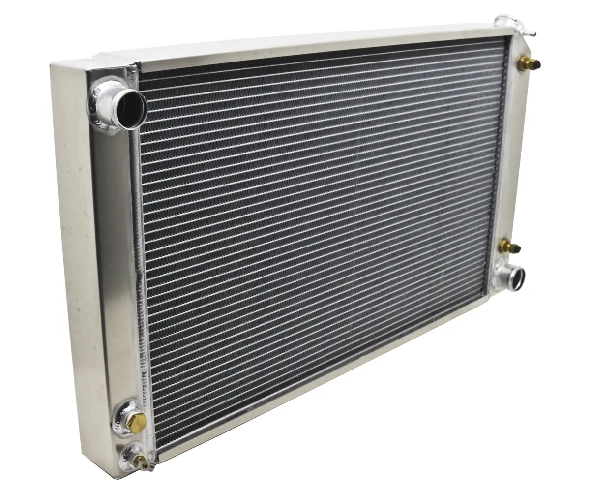 Aluminum Emc 1968-77 Chevy Chevelle A-Body Radiator Direct Fit W-At Cooler - Natural 1