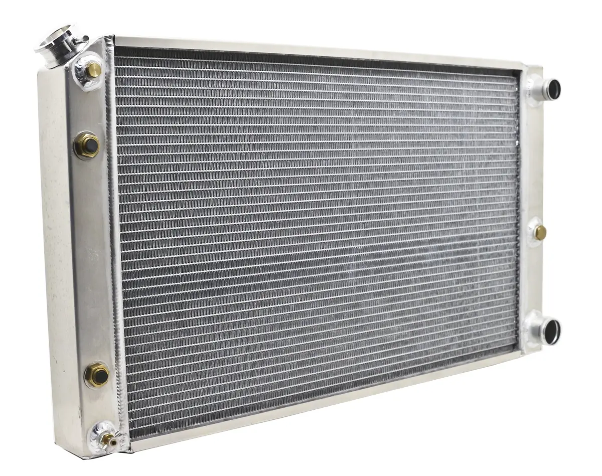 Aluminum Emc 1968-77 Chevy Chevelle A-Body Radiator Direct Fit W-At Ls Conversion - Natural 1
