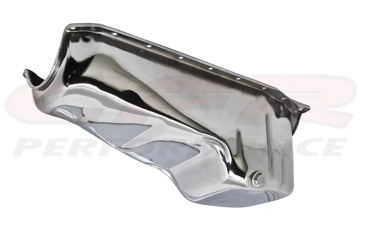 Steel Oil Pan Fits 1986-02 Chevy Sb 283-350 – Chrome Finish 1