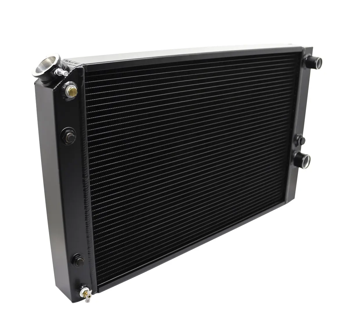 Aluminum Emc 2 1970-81 Chevy Camaro Radiator Direct Fit Ls Conversion - Black 1