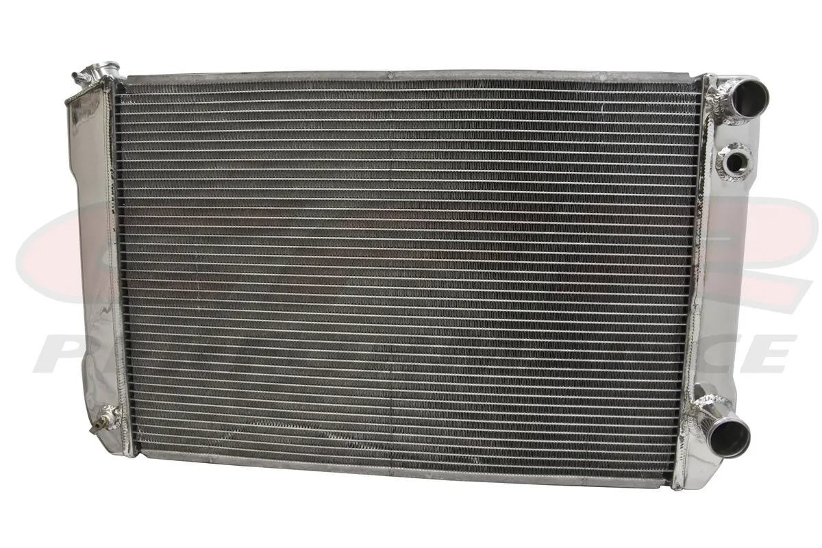 Cfr 1970 - 81 Chevy Camaro-Chevelle-Nova Direct Fit Dual Pass Aluminum Radiator - Direct Replacement-Polished 1