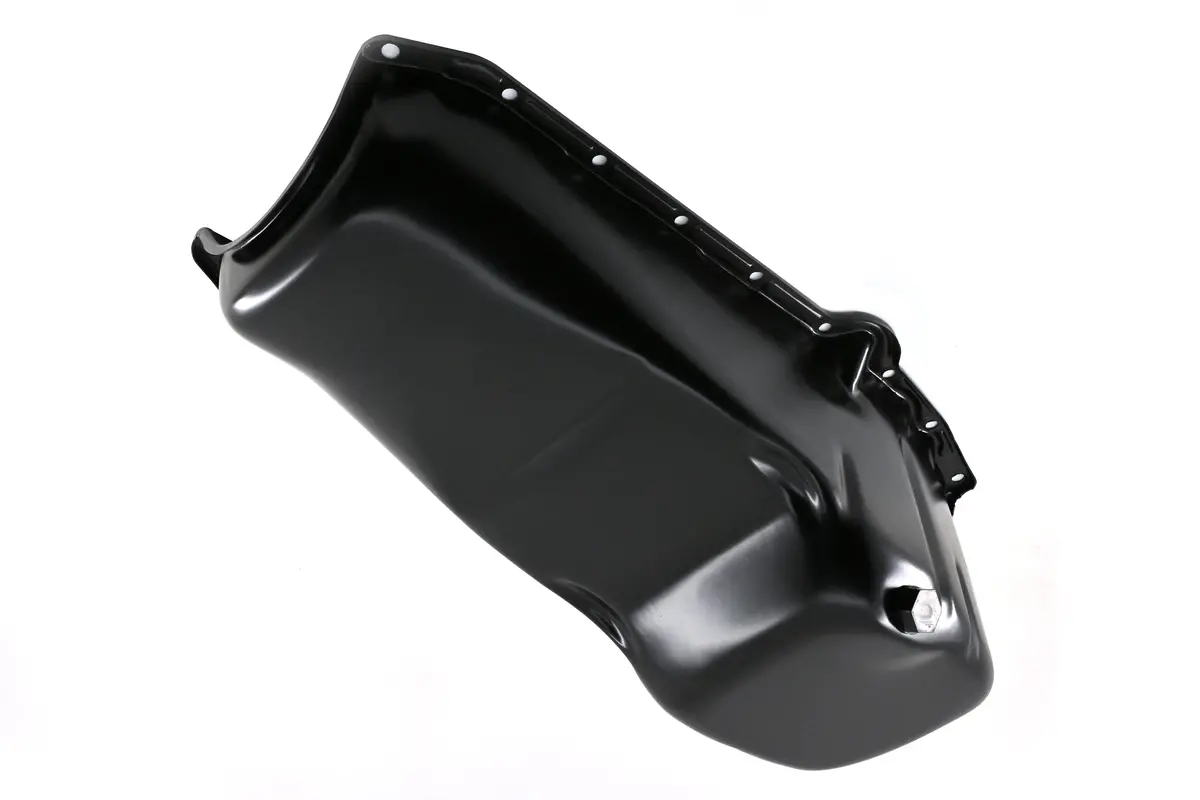 Steel Oil Pan – Fits 1958–1979 Chevy Sb 283–350 – Racing & Reinforced Rails – Imca Circle Track – Black 1