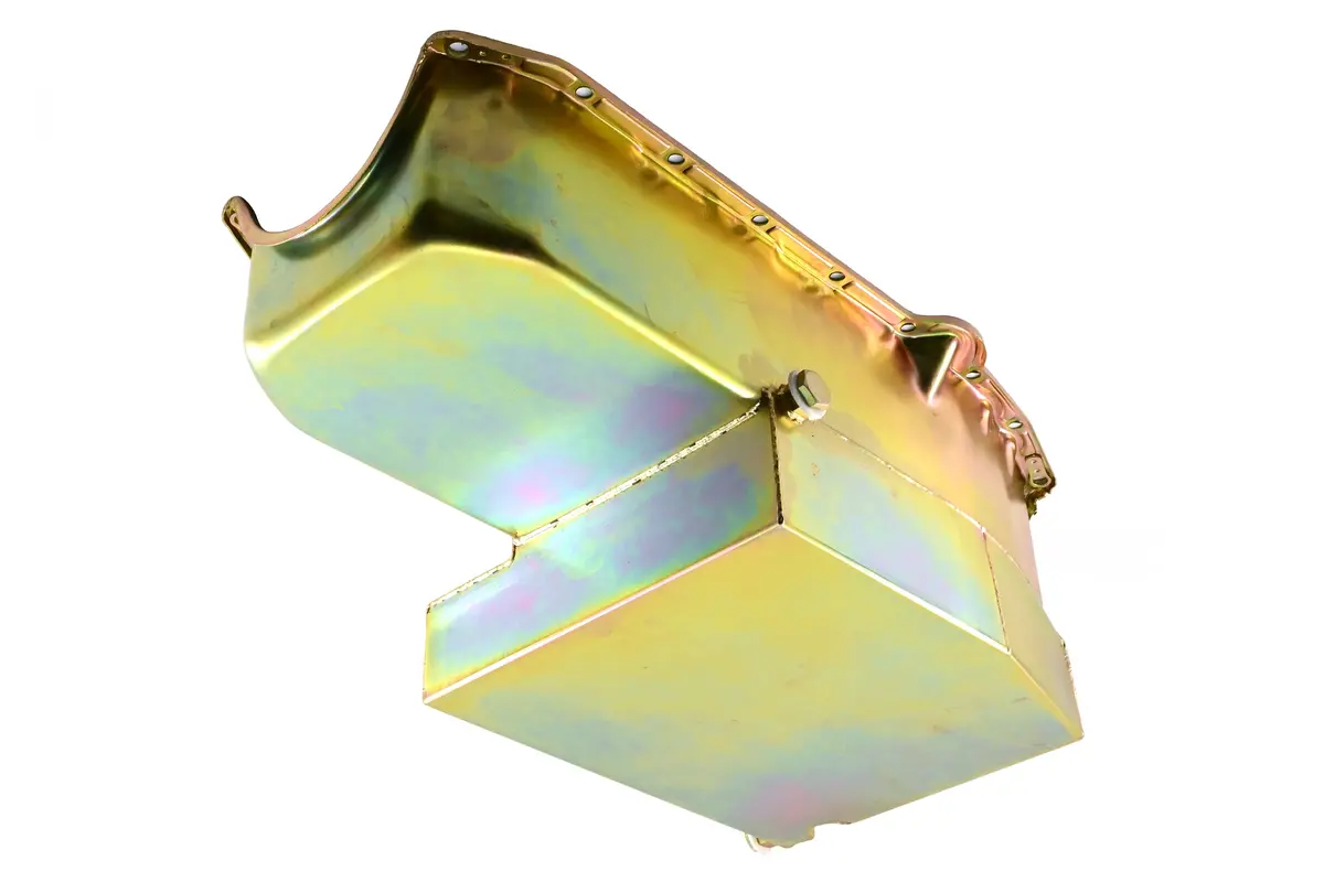 Steel Oil Pan – Fits Chevy Sb 283–350 – Imca Circle Track Racing – Zinc 1