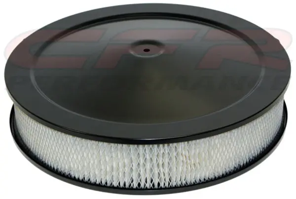 Chevy-Ford-Mopar 14" Black Steel Air Cleaner Set - Hi-Lip Base 1
