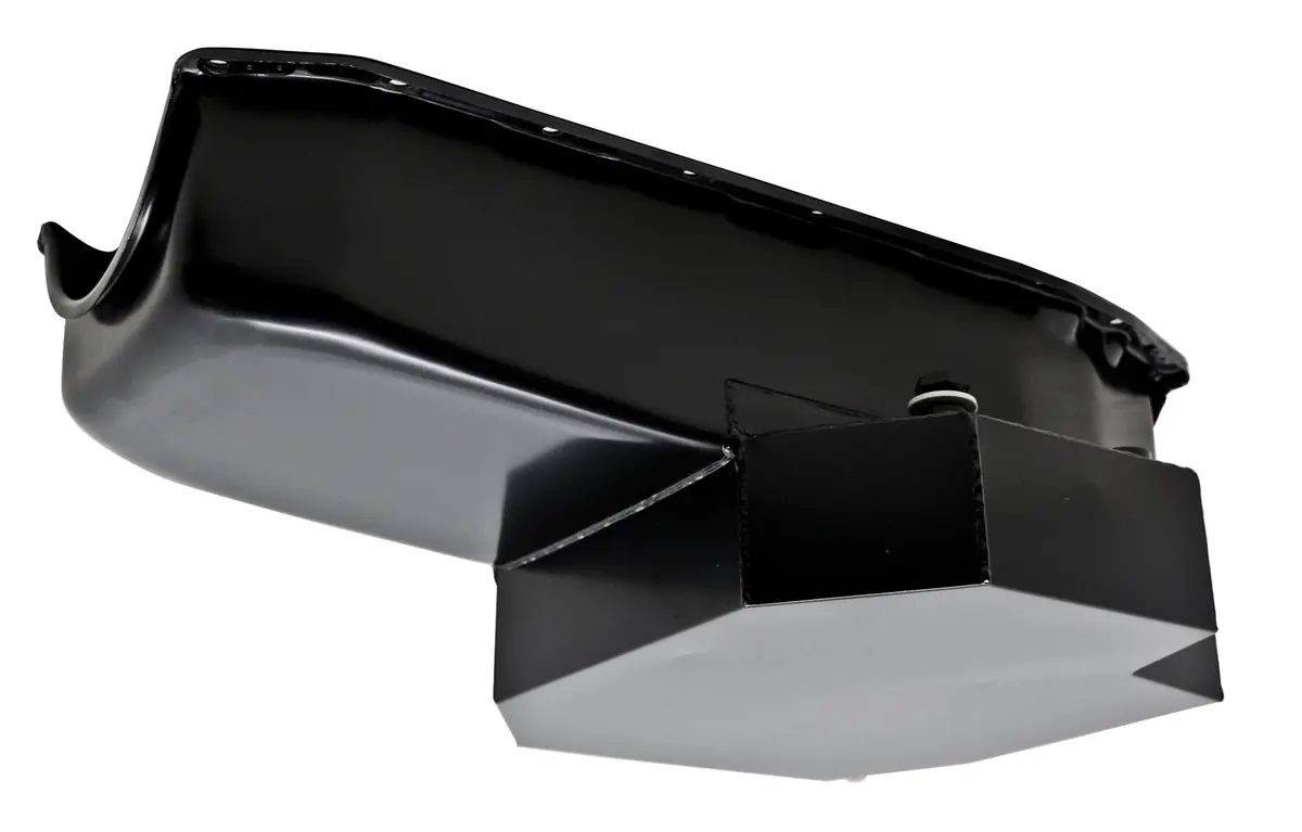 Steel Oil Pan – Fits 1980–1985 Chevy Sb 305–427 – Road Racing W/ Windage Tray – Black 1