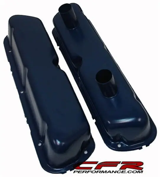 1962-85 Ford Small Block 260-289-302-351W Circle Track Racing Valve Covers - Blue 1