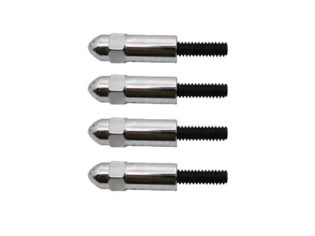 Steel Acorn Nut Bolt 1" Tall 1-4-20 X7-8" 1 3-8" Stud Set - Chrome 1