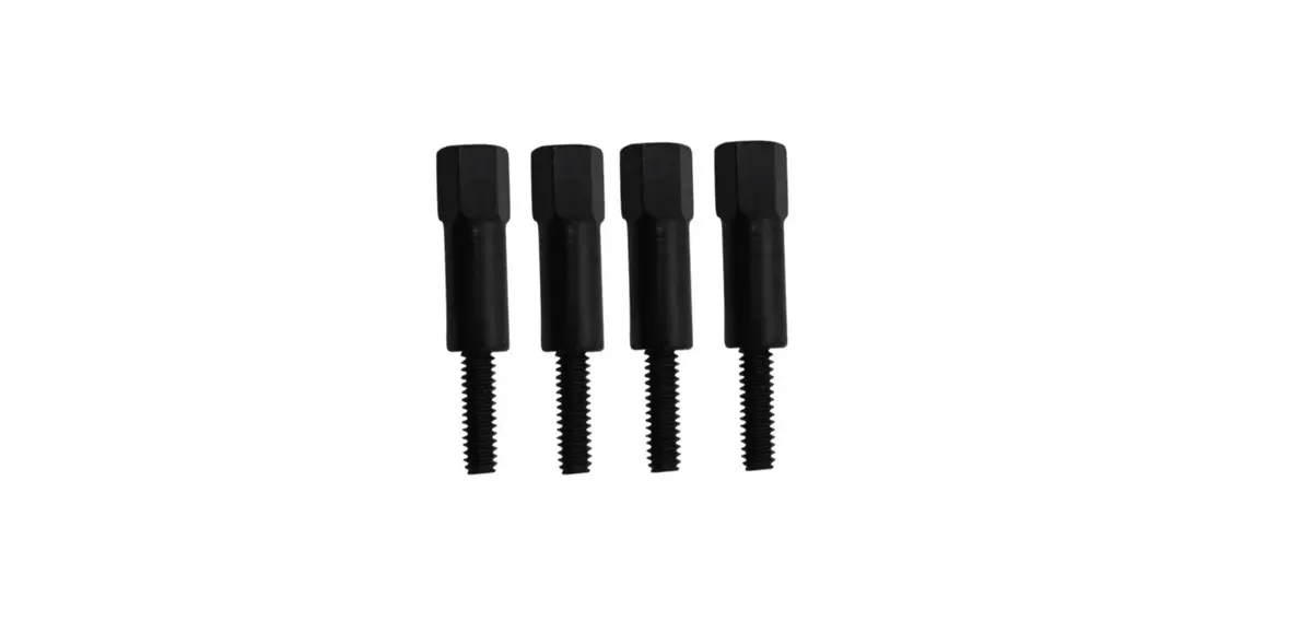 Chevy-Ford-Mopar Hex Mini Bolt For Valve Covers (1-4"-20 X 1-3-8" Studs) - Black 1