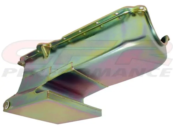 Steel Oil Pan – 1962-67 Chevy Ii Nova Small Block 305-327-350 Racing 6Qt – Zinc (For 1986–2002 Sb Engines) 1