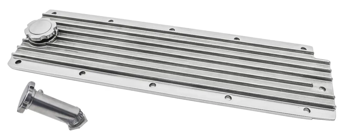 Aluminum Ls2, Ls3 Ls7 & Lsx Series Engine Valley Plate Oil Filler Hole - Polished 1