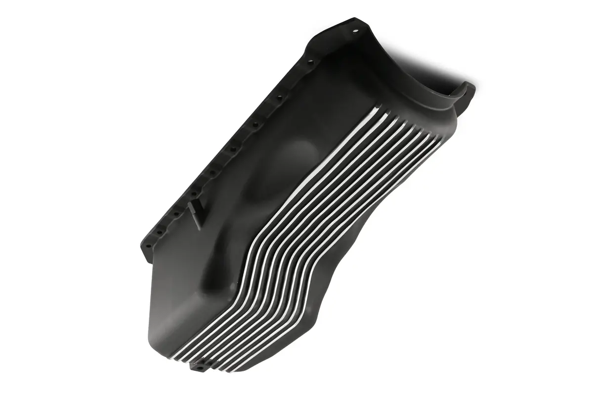 Aluminum Oil Pan – Fits 1965–1990 Chevy Big Block 396‑402‑427‑454 Gen 4 – 4‑Quart – Black 1