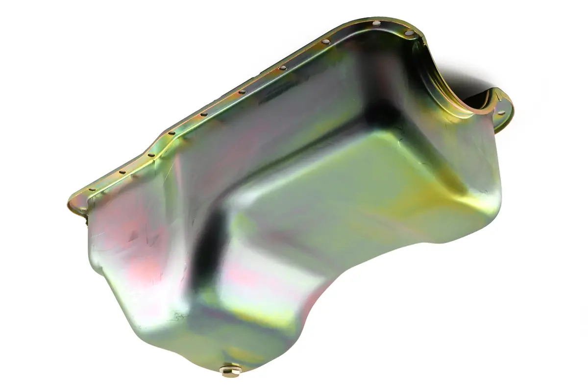 Zinc-Plated Steel Oil Pan For 1988–1997 Ford 351W 5.8L V8 Trucks, Vans, And Broncos – Rear Sump Design 1