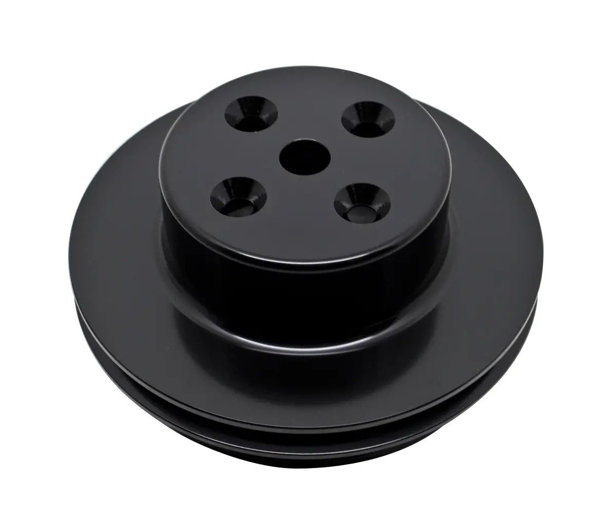 Chevy Big Block Aluminum Water Pump - 2 Groove (Long) - Black 1