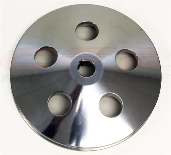 1955-72 Chevy-Gm Aluminum Key-Way Power Steering Pump Pulley - Polished 1