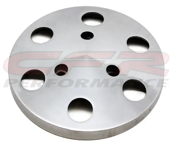 Polished Aluminum A-C Air Condition Clutch Cover Sanden #508 Compressor 1