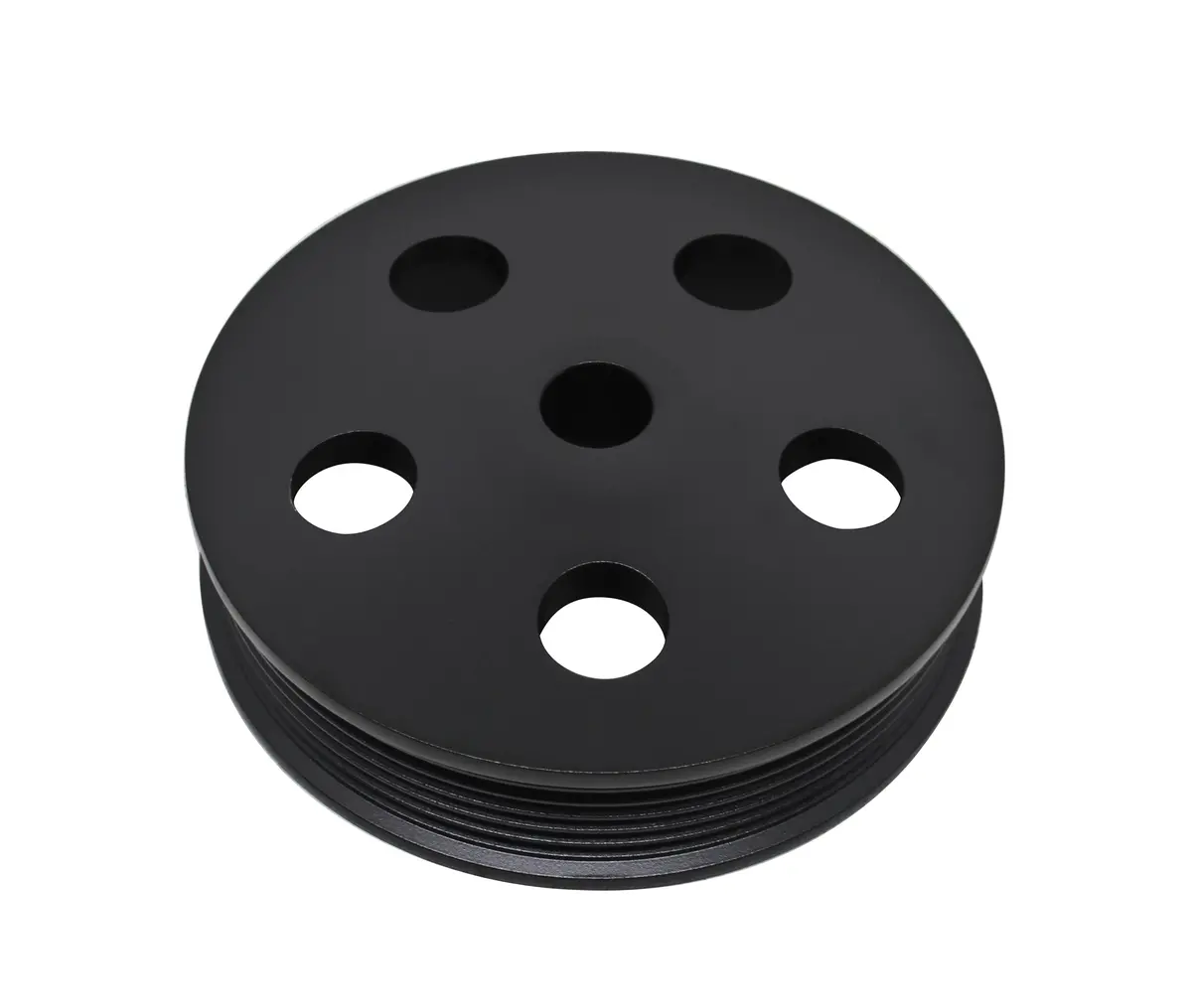 Chevy-Ford-Gm Aluminum Press Fit Type Ii Power Steering Pump Serpentine Pulley – Black 1