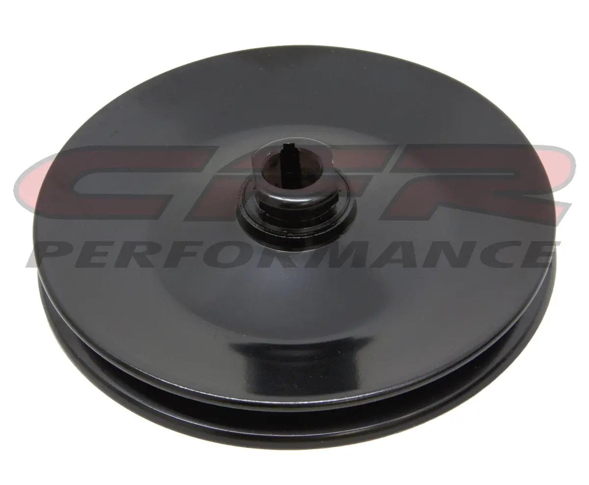 Power Steering Pump Steel Pulley Gm Chevy Key Way – Edp Black 1