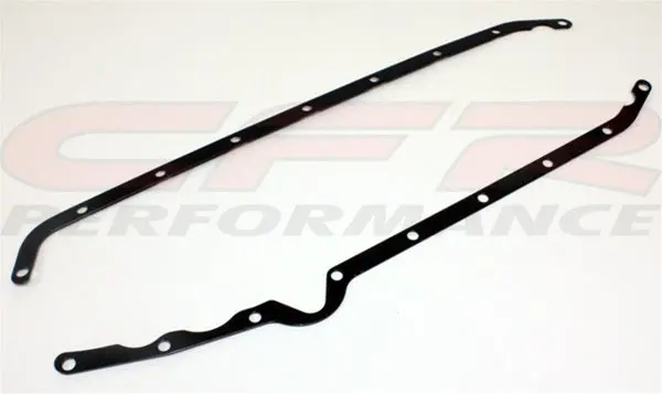 Chevy 58-79 Small Block Oil Pan Reinforced Rails - Black 1