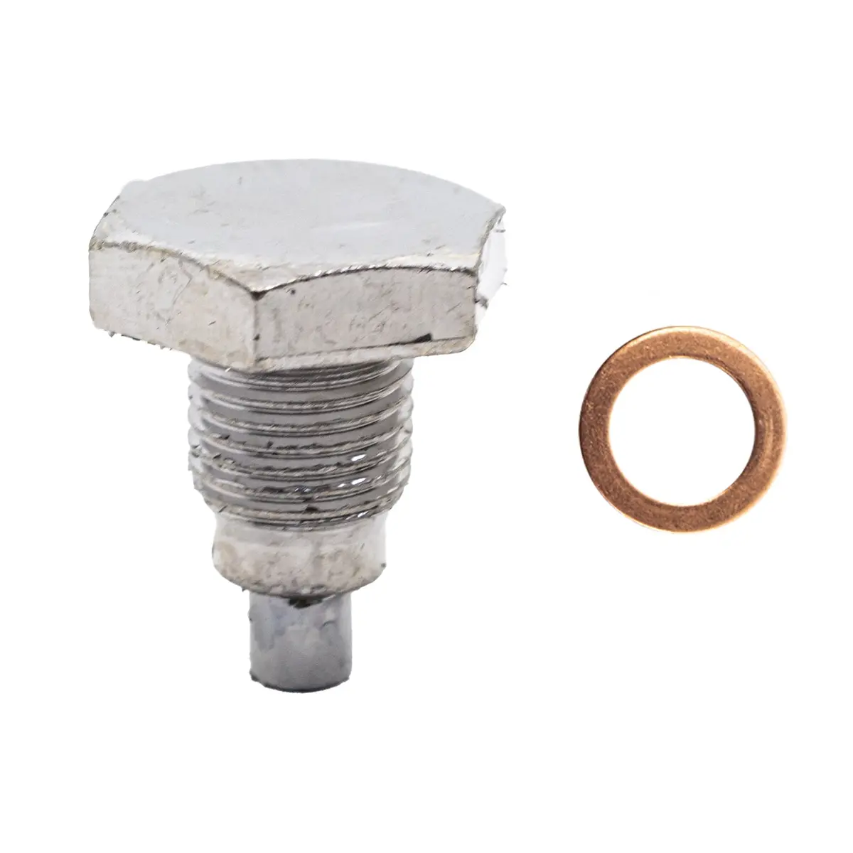 Cfr Steel Magnetic Drain Plug W / 1 Copper Washer 1/2"-20 Rh 1 X Hz-9065 - Chrome  H4 4X5 1