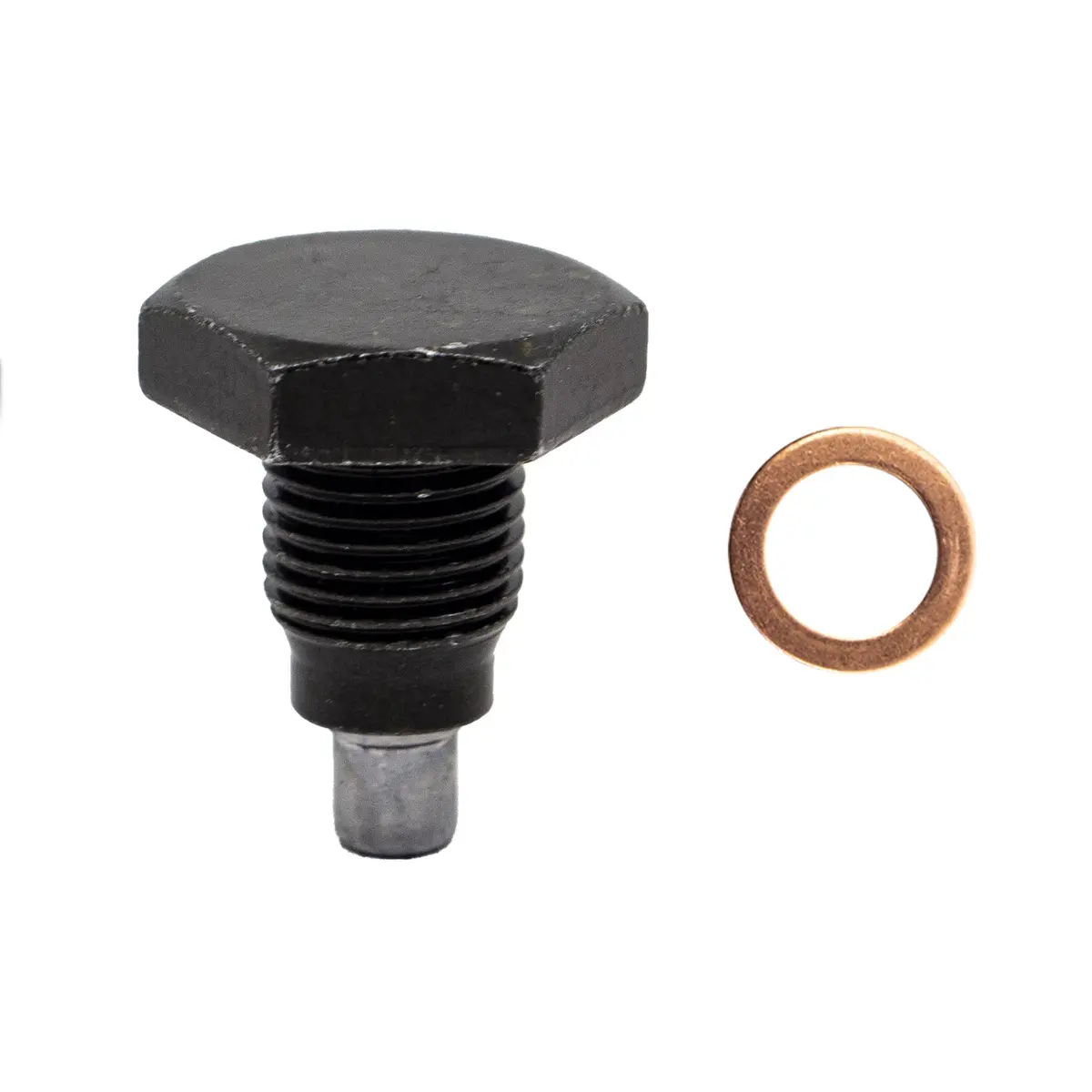 Cfr Steel Magnetic Drain Plug W / 1 Copper Washer 1/2"-20 Rh 1 X Hz-9065 - Black H4 4X5 1