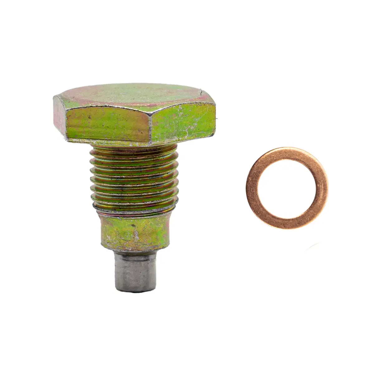 Cfr Steel Magnetic Drain Plug W / 1 Copper Washer 1/2"-20 Rh 1 X Hz-9065 - Zinc H4 4X5 1