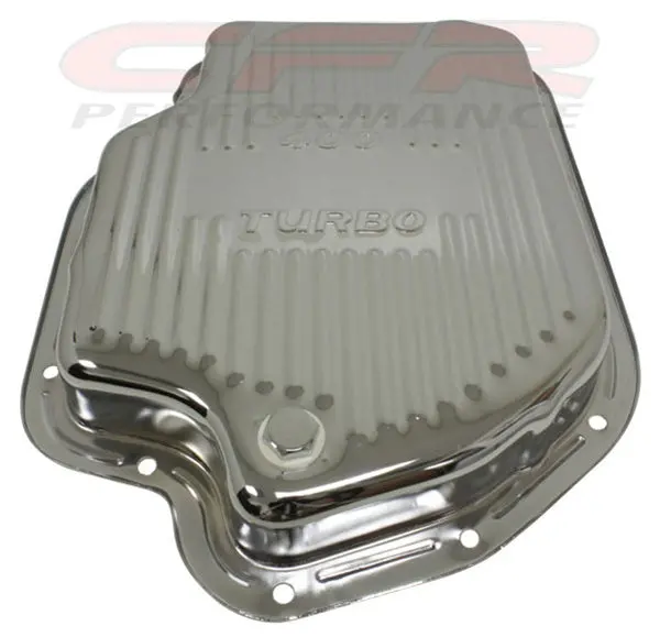 Chevy-Gm Turbo Th-400 Steel Transmission Pan - Chrome 2