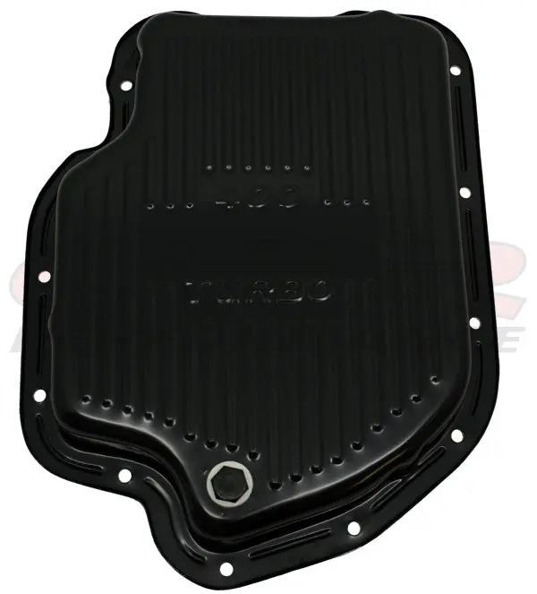 Chevy-Gm Turbo Th-400 Steel Transmission Pan - Edp Black 1